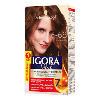 Tinte Igora Vital 6-68 Chocolate Caja x 1 und  
