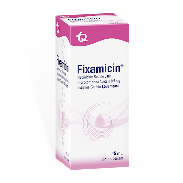 Fixamicin 5+0.5+1.538mg Got. Fco. x15ml. TQ Neomicina Hidrocortisona    