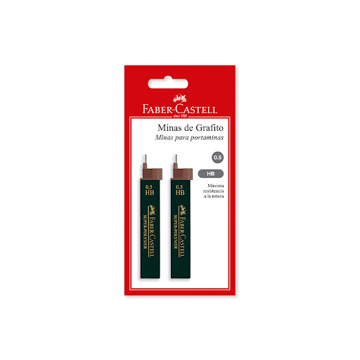 Minas de grafito Faber Castell 0.5 Mm x 1 und