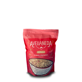 Granola Avellaneda Fresas Y Bananos x 350 gr  