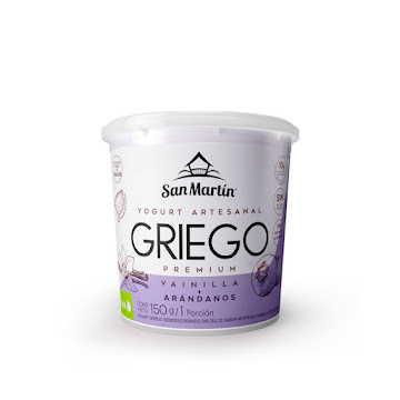 Yogurt Griego San Martín   Vainilla Arándanos x 150 gr 