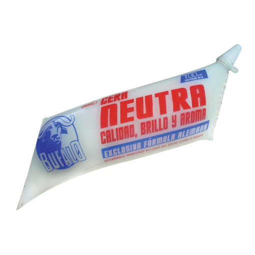 Cera Búfalo Cojín Neutra X 700 Ml  BÚFALO Cojín manguera semiflexible Incoloro x 1 Und Cera natural con base solvente, especial para pisos de madera no lacados, mosaico, cemento y baldosa. Da brillo intenso y resistencia a las pisadas. Apto para pisos expuestos a la intemperie.

USO PAS