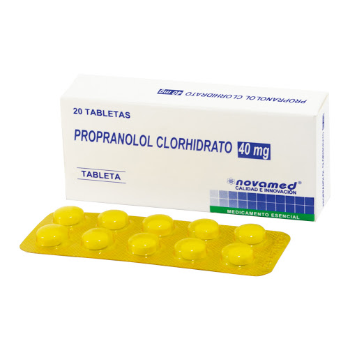 Propranolol Clorhidrato 40 mg Novamed Caja x 20 Tabletas