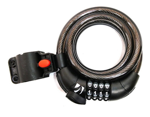 Bks Guaya Para Accesorios Dimensiones: 150 Cm X 12 Mm Con Candado De Combinación Con Luz Led Y Clip Portaguaya BKS Papeleta x 1 