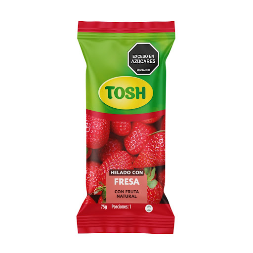 Helado Paleta Tosh Fresa x 75 gr