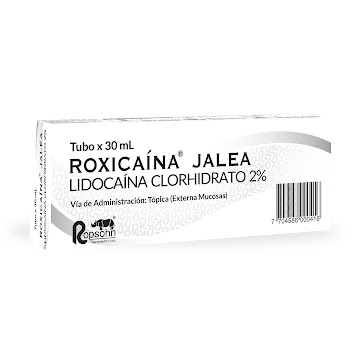 Roxicaina 2% Jalea Tubo X30Ml. Ropsohn Lidocaína                        