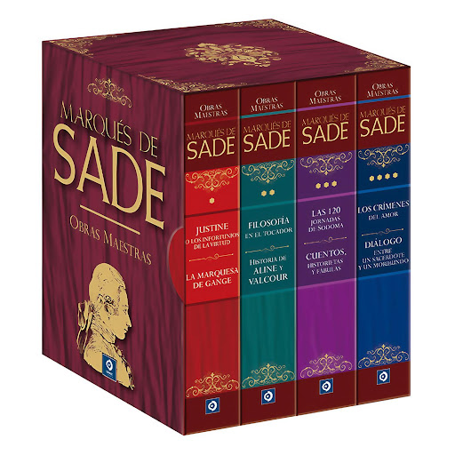 Marqués De Sade. Estuche 4 Tomos. Obras Completas Edimat Libro x 1 MARQUES DE SADE (4 volumenes ) -O. Completas-- Justine o los infortunios de la virtud / La marquesa de gange- Filosofía en el tocador / Historia de aline y valcour- Las 120 jornadas de Sodoma / Cuento
