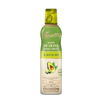 Aceite De Aguacate En Spray 100% Natural Olivetto x 183 gr  