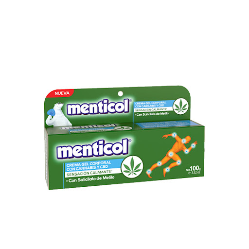 Crema Gel Corporal Menticol Con CBD Tubo x 100 gr