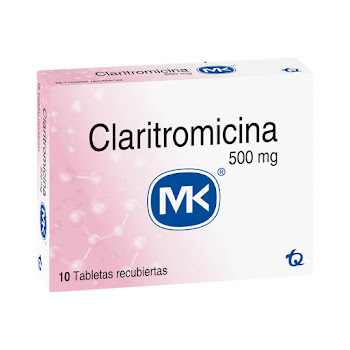 **Claritromicina MK 500mg Tabletas Caja x10Tableta                        