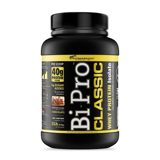 Bipro Classic Chocolate 2 lb Proteina NUTRAMERICANPHARMA Tarro x 2 Lb (910g) Bipro Classic, es una proteína de suero de alta pureza y concentración, con mínimos niveles de grasa y lactosa.