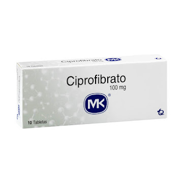 Ciprofibrato 100 mg MK Caja x 10 Tabletas  