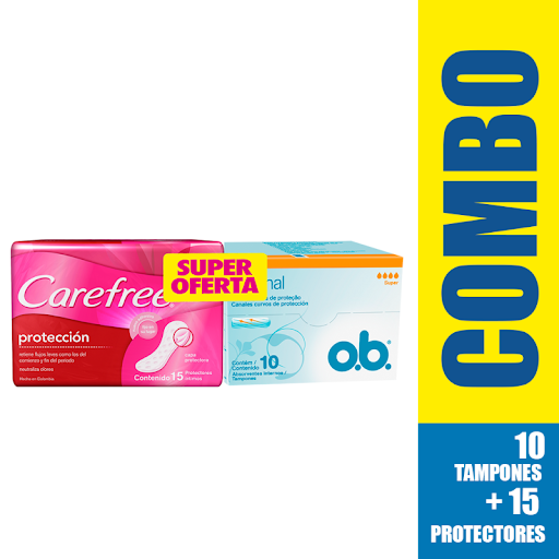 Tampones O.B. Original Súper x 10 und + 15 Protectores Súper