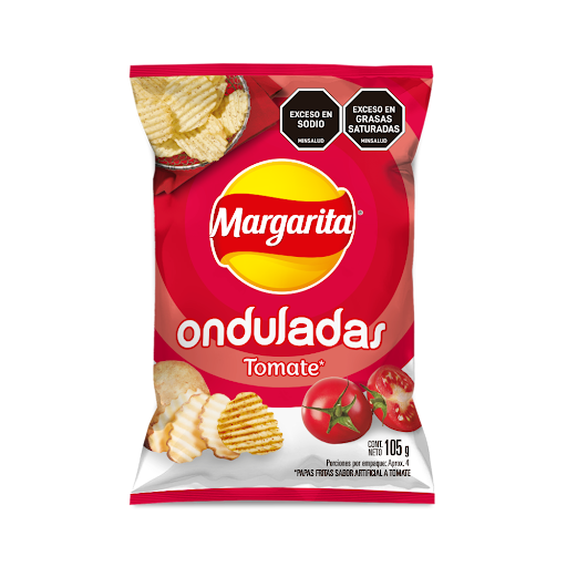 Pasabocas Papas Margarita Tomate x 105 gr