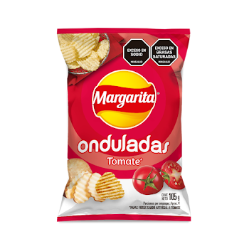 Pasabocas Papas Margarita Tomate x 105 gr  