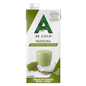 Bebida A De Coco Con   Matcha Sin Azúcar x 1 lt  