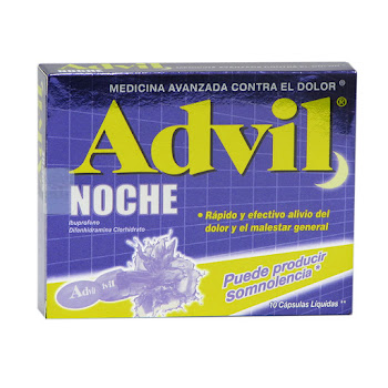 Advil Noche Ibuprofeno Difenhidramina Haleon Caja x 10 Tabletas  