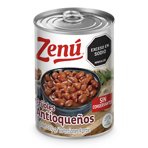 Frijol Zenú Natural Antioqueños Sin Conservantes x 310 gr