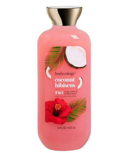 Bodycology Coconun Hibiscus Body Wash 16oz Bodycology frasco x 1 El gel de baño humectante de Bodycology es una fórmula nutritiva enriquecida con vitaminas y antioxidantes para brindar una sensación de limpieza refrescante Enriquecido con antioxidantes y vitaminas 