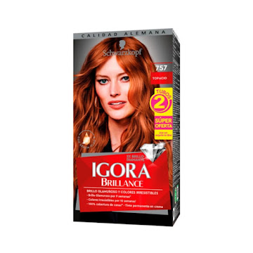 Tinte Igora Brillance 757 Topacio Caja x 1 und  