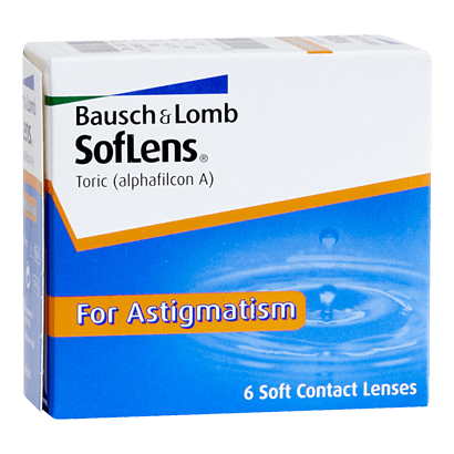 Lente de Contacto Soflens 59 For Astigmatism +0.25 -0.75 180 Caja x 6 Lentes  