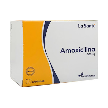 Amoxicilina 500 mg La Santé Caja x 50 Cápsulas    