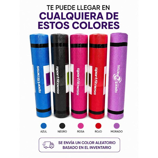071395 COLCHONETA YOGA SPORT FITNES HA Sport Fitness Individual x 1 Superficie cómoda y antideslizante para mejorar la estabilidad en ejercicios de yoga y pilates. Su material acolchado amortigua el impacto y brinda confort durante la práctica.Características:Composic