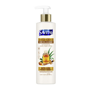 Tratamiento Savital Sin Enjugue Nutricion Y Brillo Botella x 270 ml  
