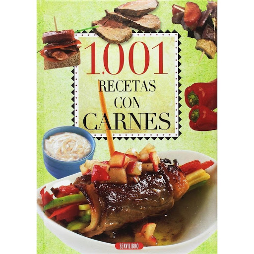 1.001 Recetas Con Carnes Servilibro Libro x 1.0 1.001 RECETAS CON CARNES  Hoy en día son muy pocos los que se resisten a reconocer el peso que ha cobrado la cocina en nuestra sociedad. No solo es importante alimentarse lo mejor posible, cuidando la