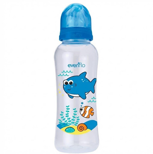 Biberon 8 Onzas Tritan Acuario  Azul - Evenflo EVENFLO Unidad x 1 UND Biberon Acuario 240ml/ 8onz

Flujo Medio.

Edad: De 3 a 6 meses

¡Biberón resistente y traslúcido
como el vidrio!