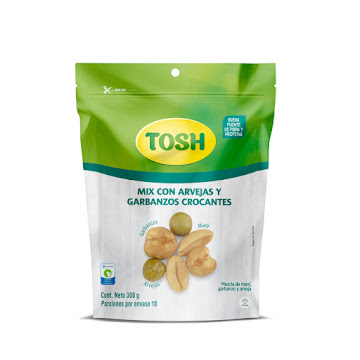 Pasabocas Tosh Del Huerto Crocante Sal Marina Paquete x 300 gr  