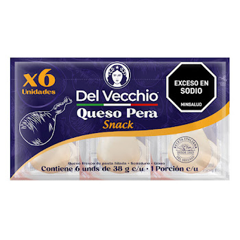 Queso Del Vecchio Pera 38 gr x 6 und  