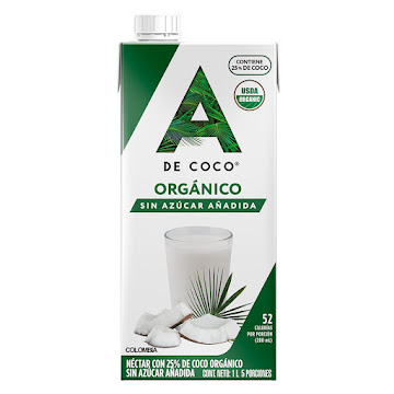 Bebida de Coco A de Coco Sin Azúcar Añadido Caja x 1 lt  