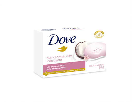 Jabón Dove En Barra Leche De Coco 90gr Caja x 3 und