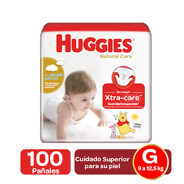 Pañales Huggies Natural Care Etapa 3/G x 100 und  