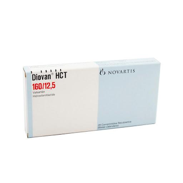 Diovan HCT Valsartán + Hidroclorotiazida 160/12.5mg Novartis Caja x 28 Comprimidos  