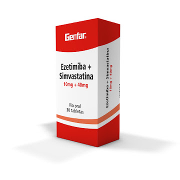 Ezetimiba + Simvastatina 10mg/40mg Genfar Caja x 30 Tabletas  