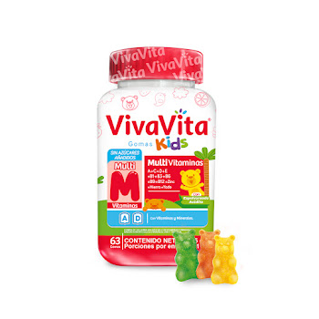 Gomas Viva Vita Multivitaminas Kids Frasco x 63 und  