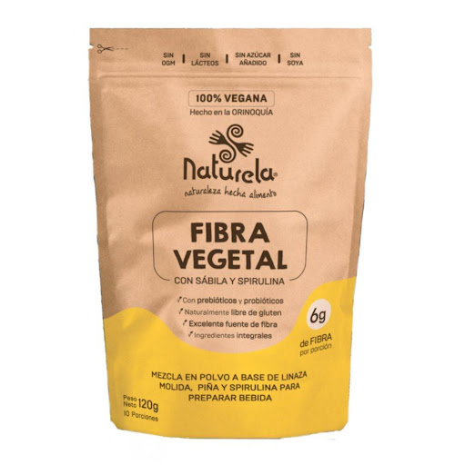 Fibra Vegetal Con Probióticos y Prebióticos x 120 gr Naturela Polvo x 120 gr La fibra vegetal naturela es una mezcla que puede proporcionar muchos beneficios para la salud, desde mejorar la digestión hasta fortalecer el sistema inmunológico. Su combinación de ingredientes, com