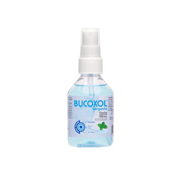 Bucoxol Triple Acción Forte Cool Mint Bencidamina + Cetilpiridinio La Santé Frasco x 120 ml  