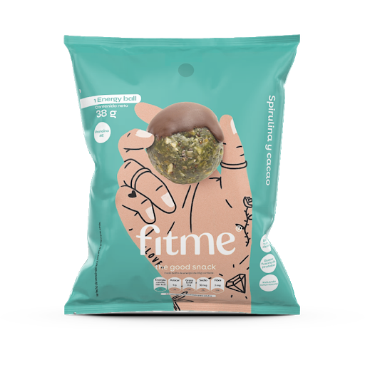 Energy Balls Fit Me Spirulina Y Cacao Superfuds x 40 gr