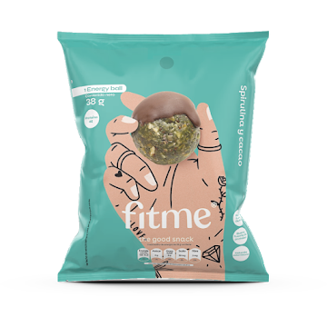 Energy Balls Fit Me Spirulina Y Cacao Superfuds x 40 gr  