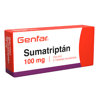 Sumatriptán Genfar 100 mg Caja x 2 Tabletas