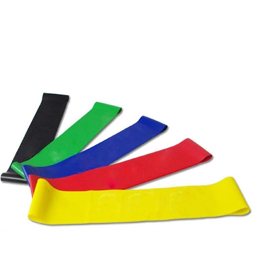 Set De Bandas Cinta Caucho Elasticas Para Ejercicio GENERICO Unidad x 5