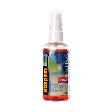 Noxpirin Spray Cereza   Solución Bucal Siegfried Frasco x120ml  