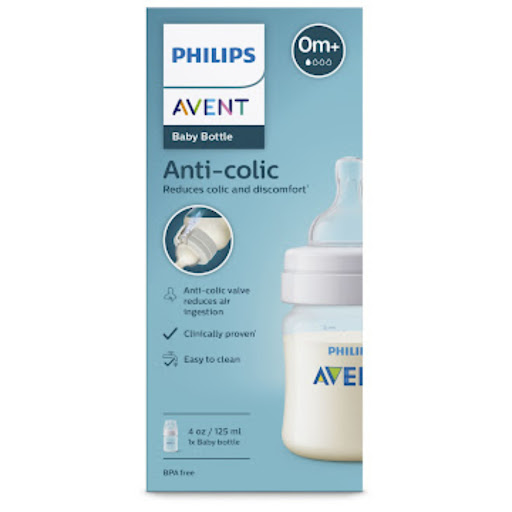 Tetero Anti-colic Avent Natural Response de 4oz tetina 0m+ Caja x 1 und