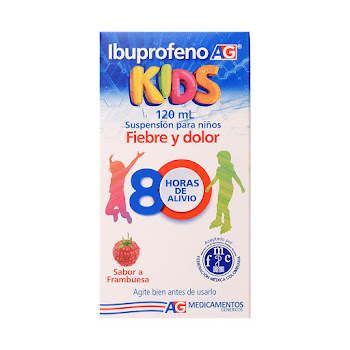 Ibuprofeno Kids AG Sabor A Frambuesa Frasco x 120 ml  
