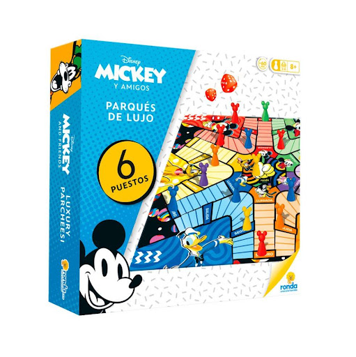 Juegos de Mesa Parques De Lujo Mickey Mouse Ronda Ronda Caja x 1 Se el primero en llevar tus fichas a través del tablero, no dejes que te alcancen para ser el ganador.