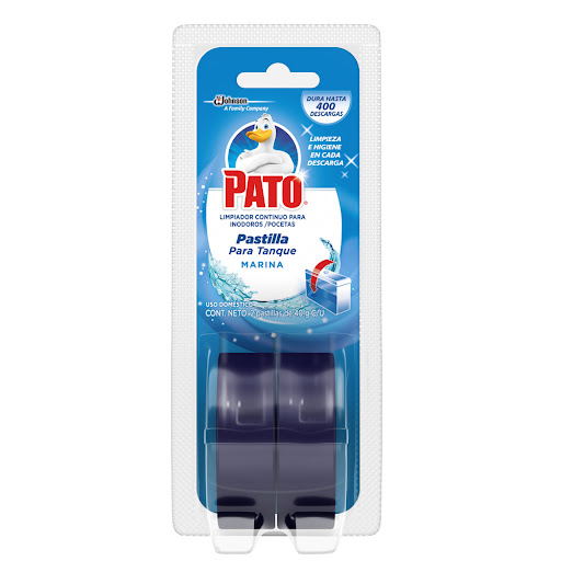 Limpiador De Baño Pato Tanque Pastilla Fragancia Marina Blíster x 2 und