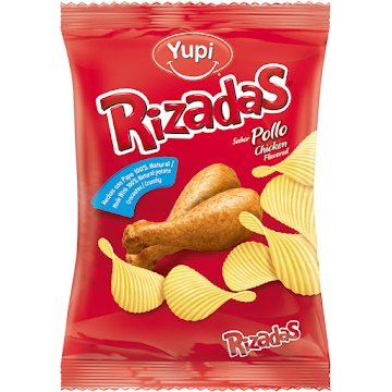 Pasabocas Yupi Papas Fritas Rizadas Pollo Paquete x 110 gr  